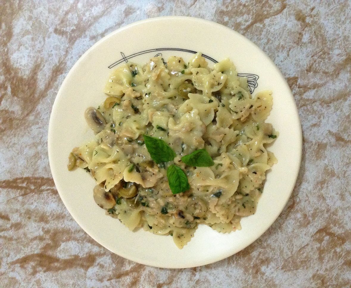 Vegan pasta ready to eat!