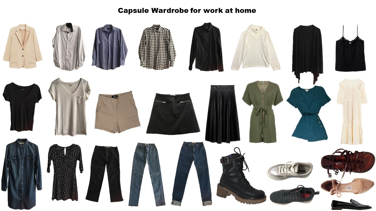 Capsule wardrobe for work at home Capsule Wardrobe