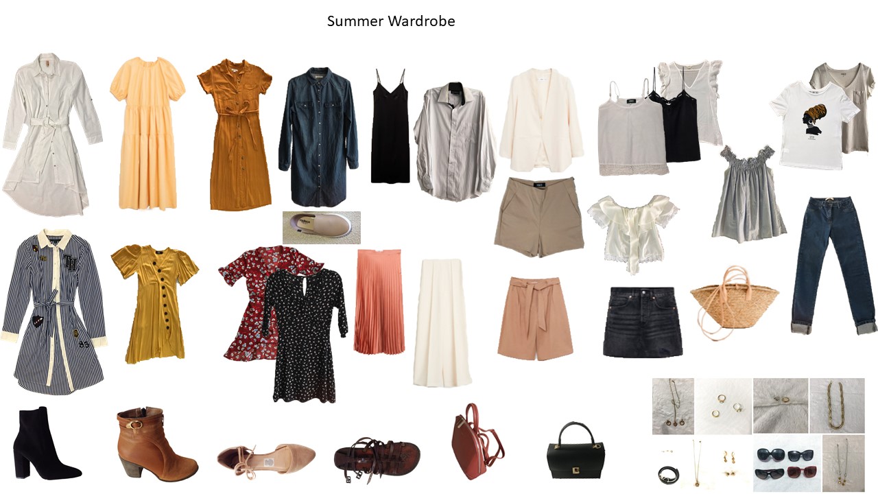A capsule Summer Wardrobe Capsule summer wardrobe