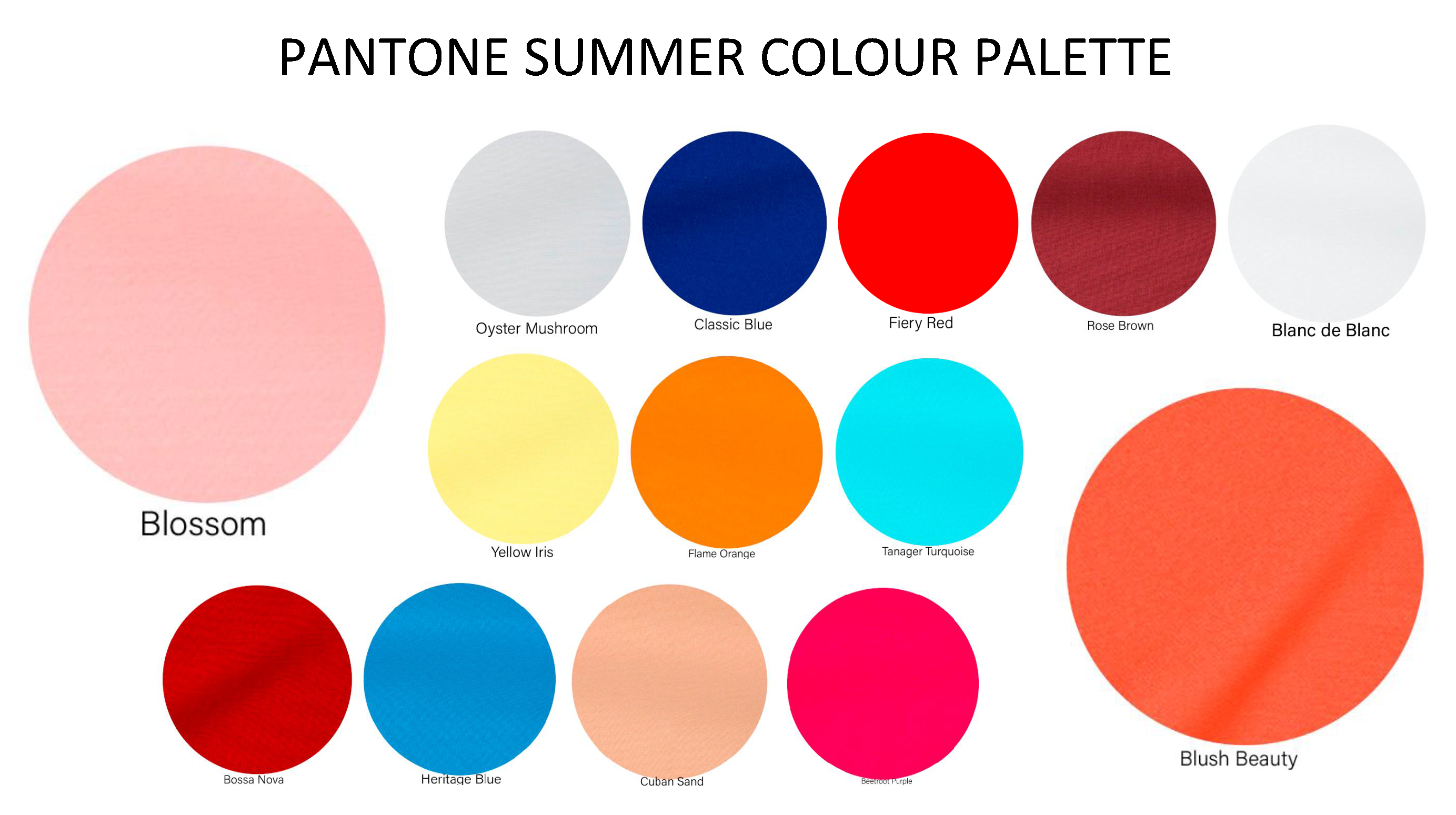 Summer colour palette